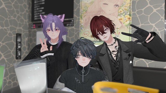 VRChatのイケメントリオ