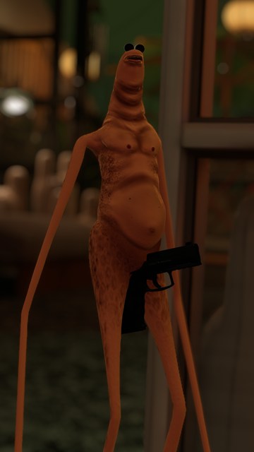 VRChatで股間に拳銃を生やされるフレンド