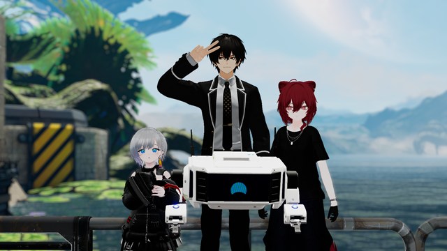 Project Lost Worldsのエンディングとともに記念撮影